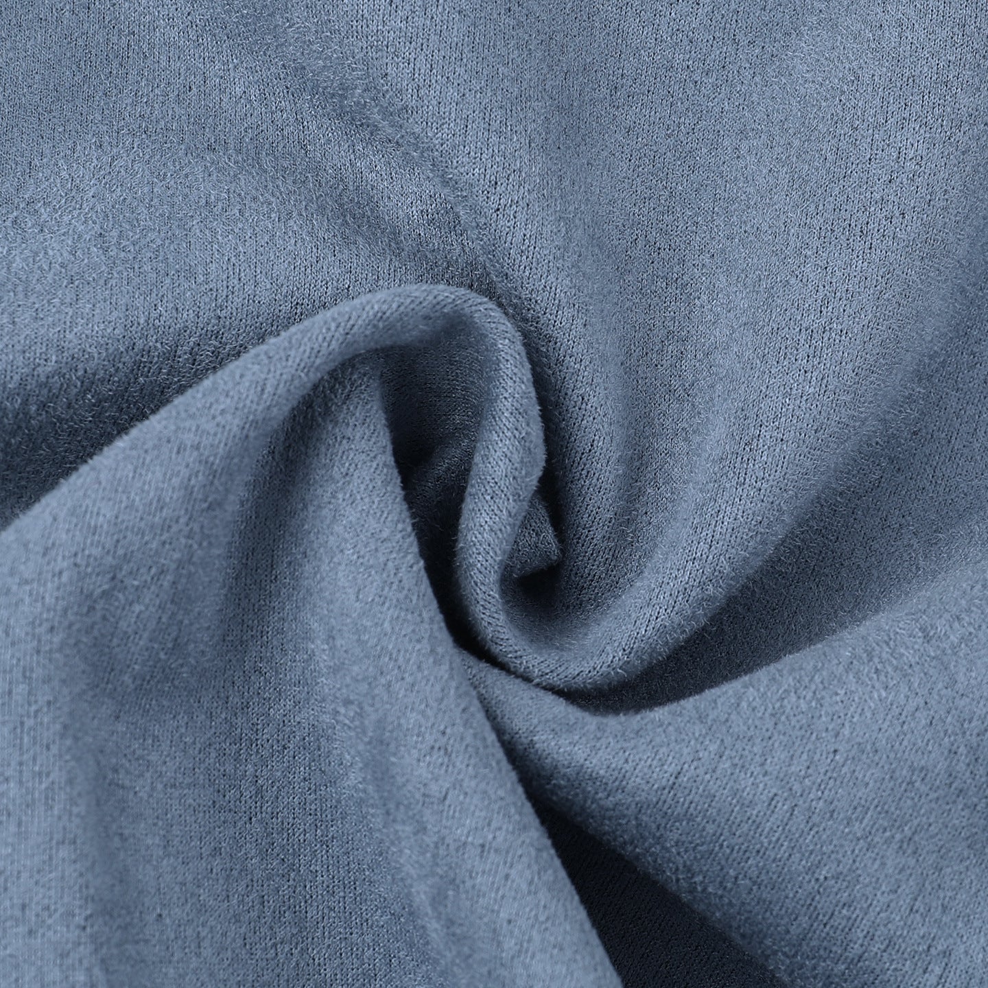 Effortless Chic Dusty Blue Velour-Feel Cropped Zip Jacket – Your Go-To Fall Layering Essential