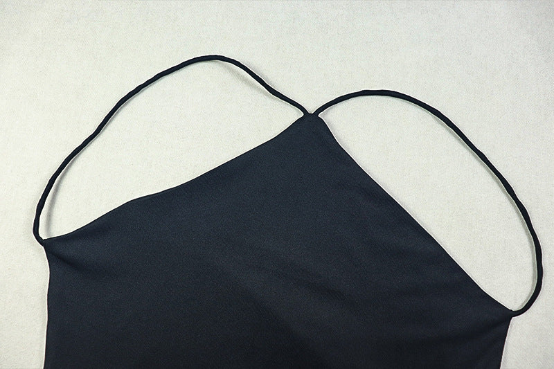 Head-Turning Navy Backless Halter Maxi Dress - Your Go-To for Fall & Holiday Party Glam