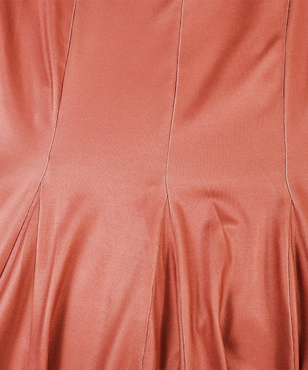 Sporty Chic Terracotta V-Neck Mini Dress | Pleated Skater Style with Contrast Stripes for Fall