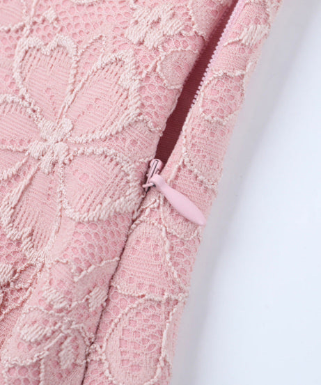 Blush Lace Halter Jumpsuit with Draped Waist - Your Chic Holiday & Party Statement