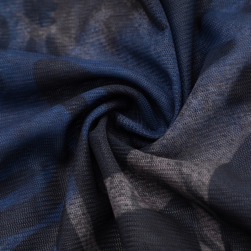 Wild Orchid Mesh Animal Print Off-Shoulder Crop Top & Mini Skirt Set - Your Go-To for Fall/Holiday Parties