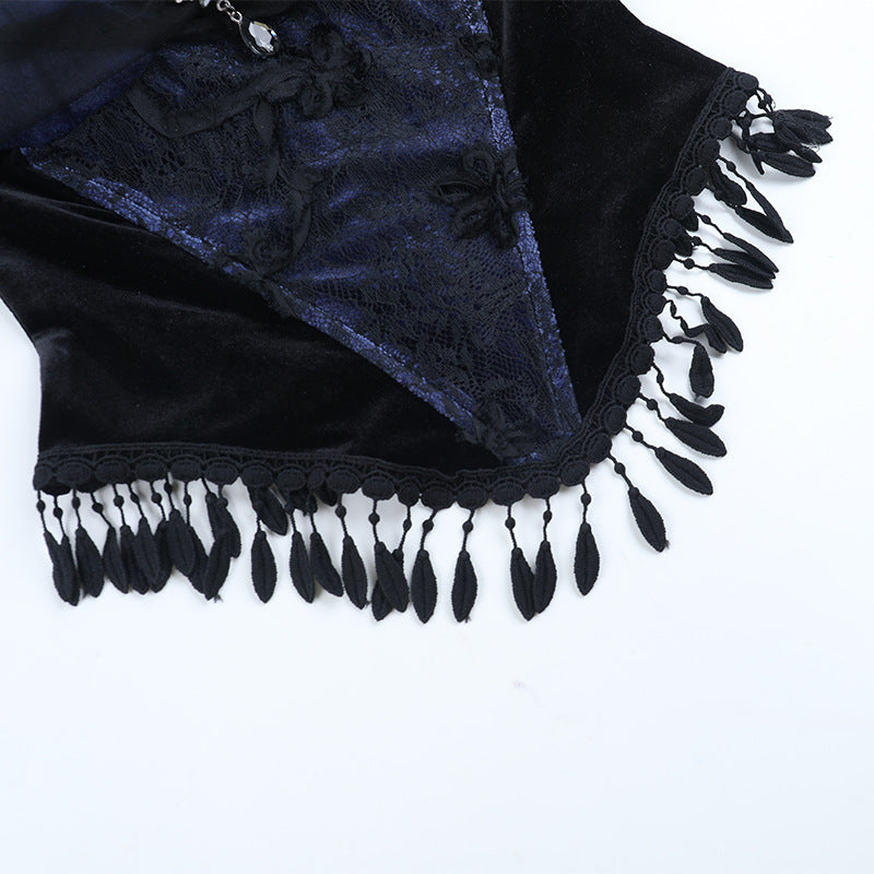 Enchanting Gothic Victorian High-Low Corset Dress - Halloween & Fall Party Gown