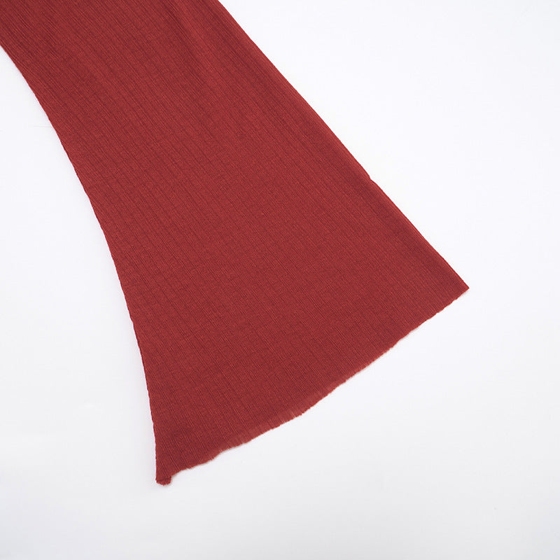 Autumn Blaze Sheer Knit Maxi Dress - Long Sleeve Bodycon with Elegant Back Detail