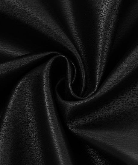 Sleek Black Faux Leather Bodycon Mini Dress - Your Go-To for Fall Parties & Holiday Glam