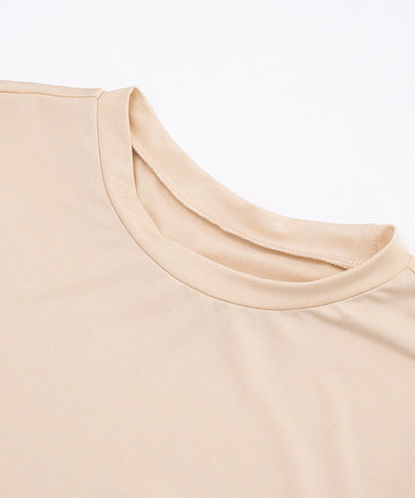 The Cozy Chic Nude Long Sleeve Mini Dress | Flattering Bodycon Fit - Your Fall & Winter Essential