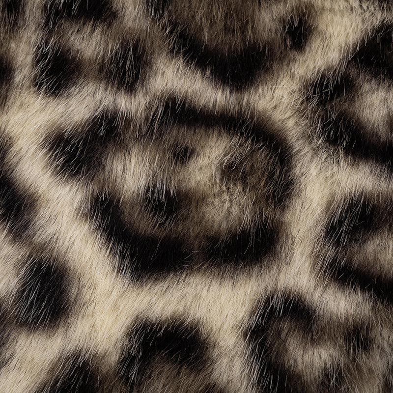 Fall/Winter Glam: Leopard Faux Fur Tube Top & Mini Skirt Set