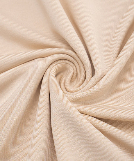 The Cozy Chic Nude Long Sleeve Mini Dress | Flattering Bodycon Fit - Your Fall & Winter Essential