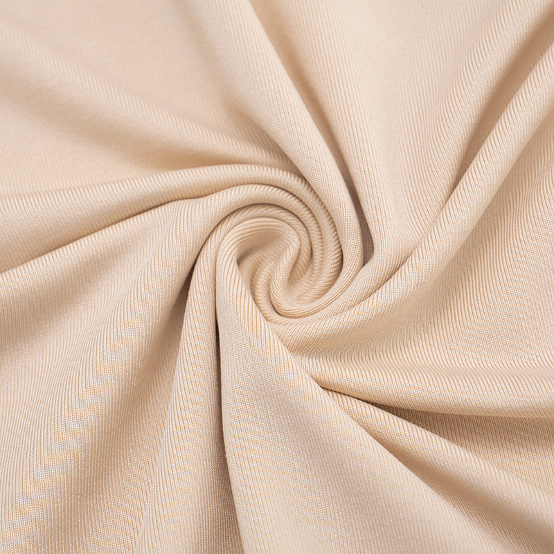 The Cozy Chic Nude Long Sleeve Mini Dress | Flattering Bodycon Fit - Your Fall & Winter Essential