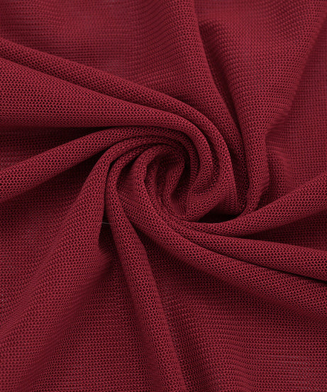 Glamorous Wine Red Lace Crop Top & Mini Skirt Set with Dramatic Train - Holiday & NYE Ready