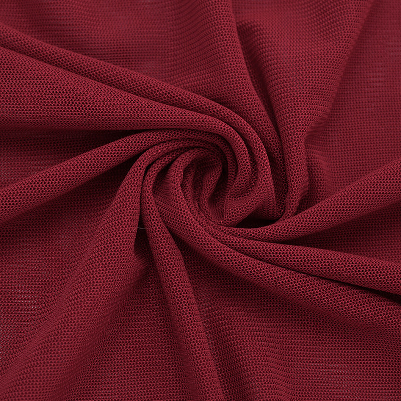 Glamorous Wine Red Lace Crop Top & Mini Skirt Set with Dramatic Train - Holiday & NYE Ready