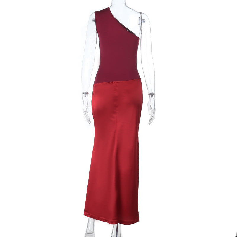 Head-Turning One-Shoulder Ruched Maxi Dress - Your Elegant Red Gala & Holiday Party Gown