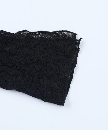 Glamorous Black Lace Long-Sleeve Maxi Dress with Chic Tie-Waist - Your Go-To for Fall & Holiday Events