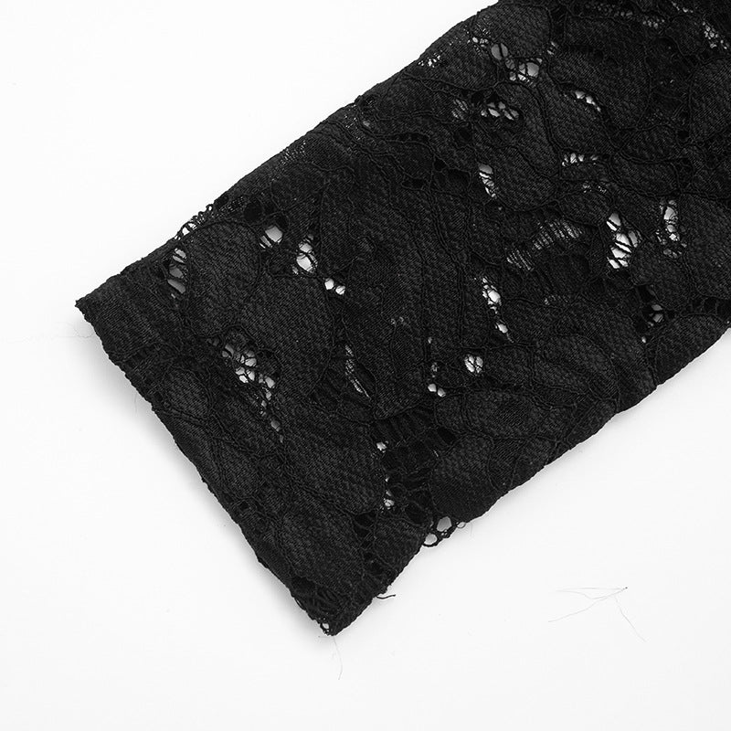 Chic Black Lace Cross-Front Halter Neck Top - Your Ultimate Holiday Party Statement Piece
