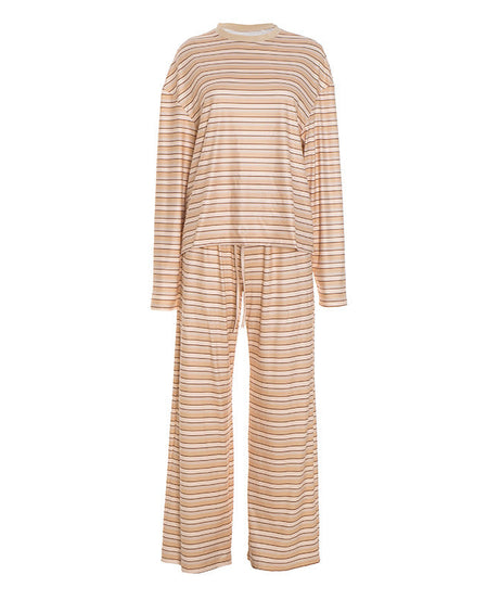 Cozy Chic Striped Lounge Set: Effortless Comfort for Fall & Holiday Seasons
