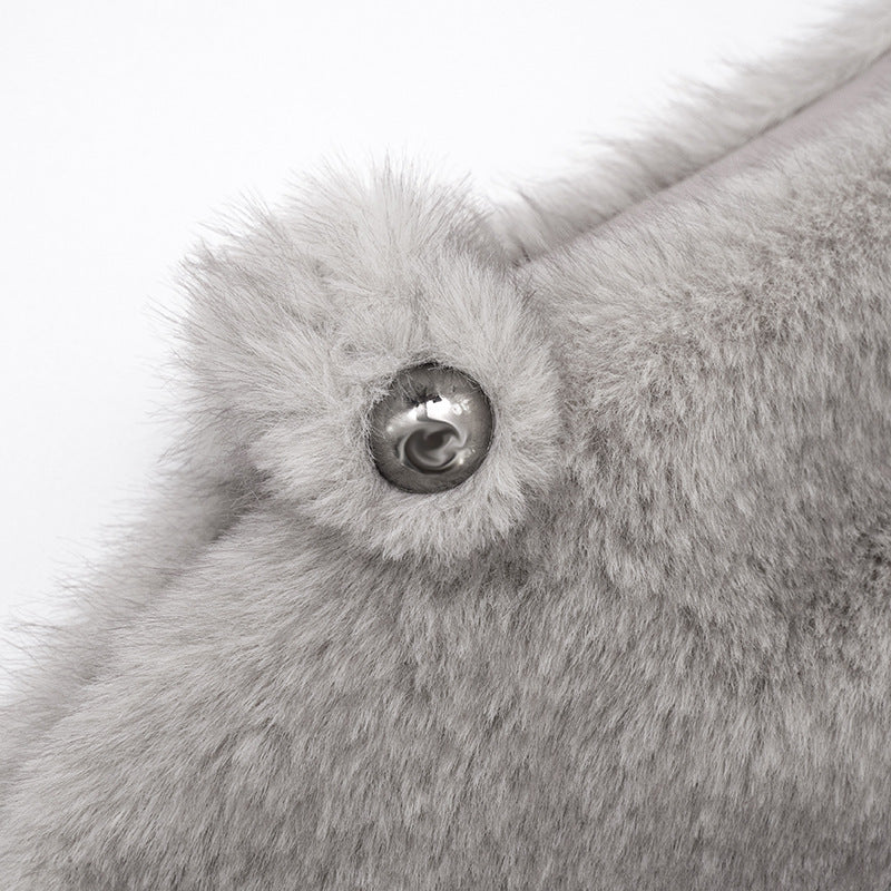 Luxe Faux Fur Turtleneck Top | Cozy Sleeveless Style for Holiday Layering