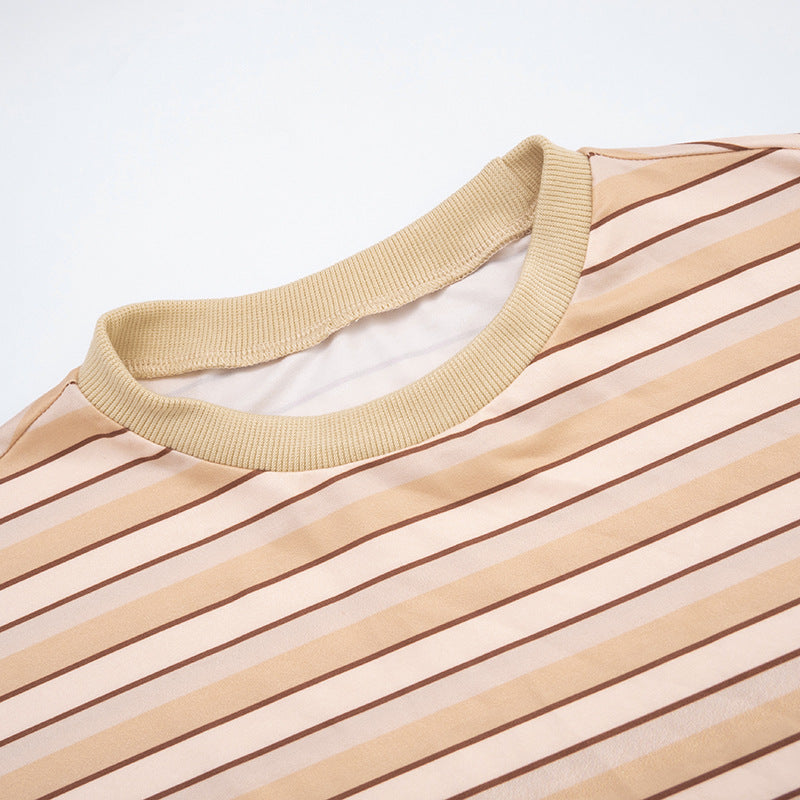 Cozy Chic Striped Lounge Set: Effortless Comfort for Fall & Holiday Seasons