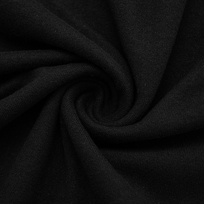 Sleek Black Mock Neck Cutout Long Sleeve Top | Fall & Holiday Chic