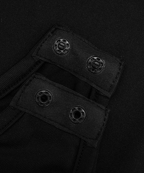 Chic Black Faux Fur Cuff Turtleneck Bodysuit | Holiday & Winter Luxe