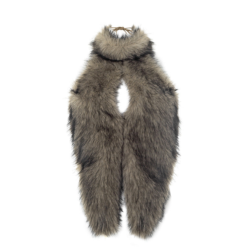 Chic Faux Fur Halter Neck Statement Wrap | Your Cozy-Luxe Essential for Fall & Winter