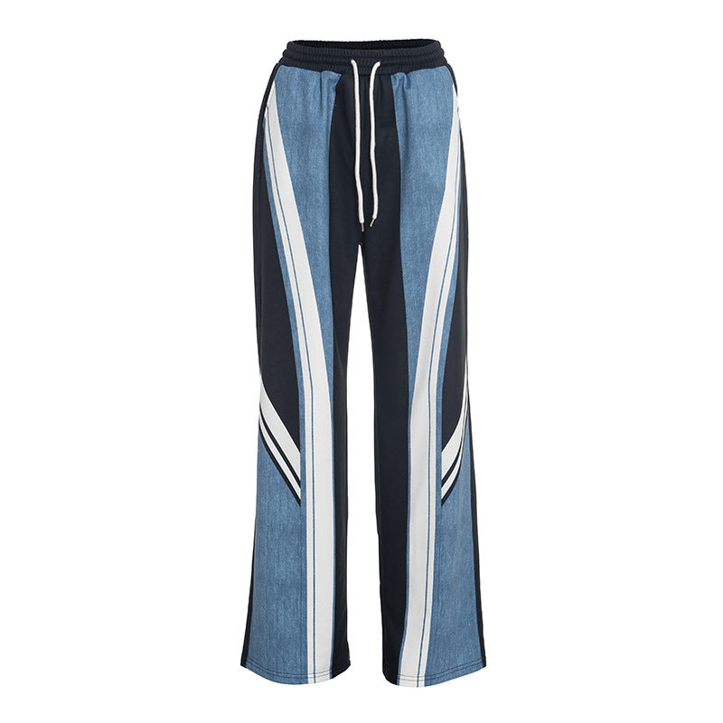 Effortless Chic: Dynamic Stripe Wide Leg Drawstring Pants – Your Fall & Holiday Style Essential