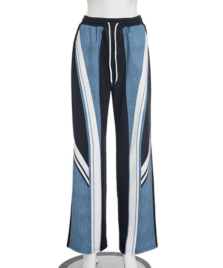 Effortless Chic: Dynamic Stripe Wide Leg Drawstring Pants – Your Fall & Holiday Style Essential