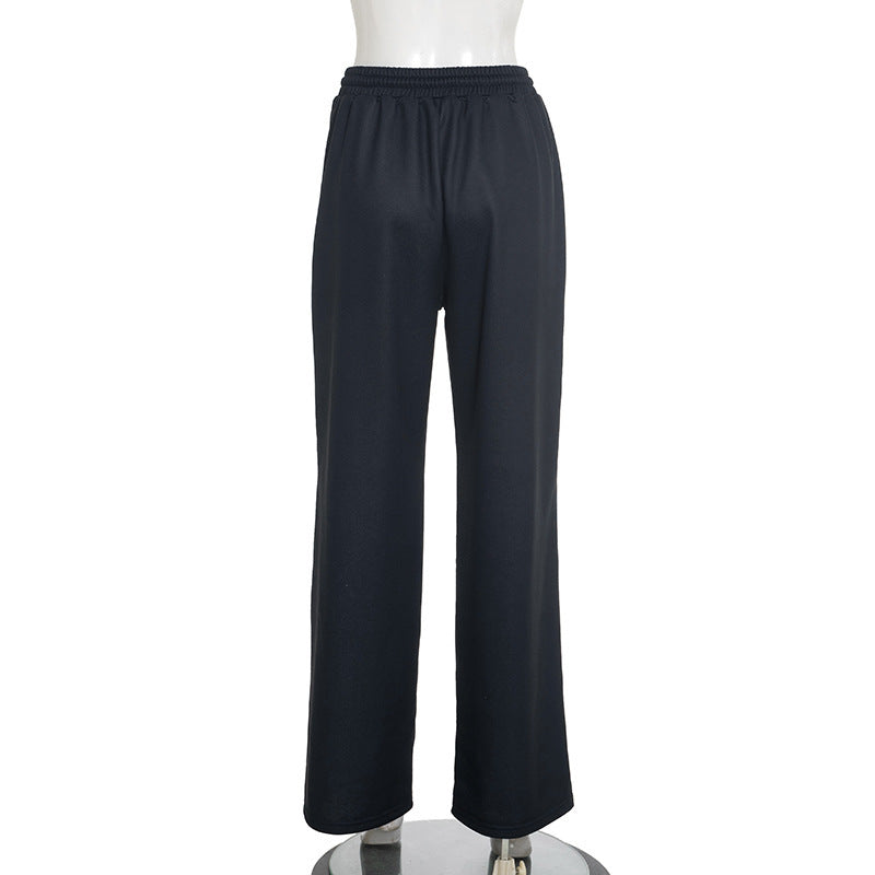 Effortless Chic: Dynamic Stripe Wide Leg Drawstring Pants – Your Fall & Holiday Style Essential