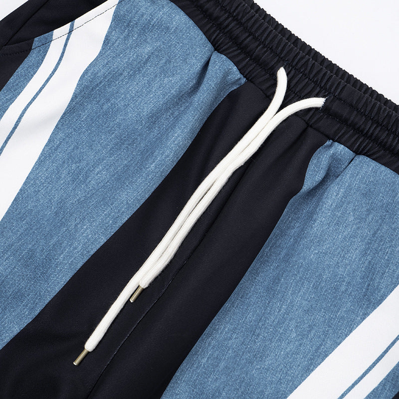 Effortless Chic: Dynamic Stripe Wide Leg Drawstring Pants – Your Fall & Holiday Style Essential