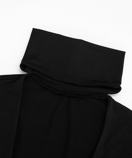 Sleek & Edgy High Neck Cutout Catsuit Jumpsuit – Your Ultimate Holiday Party & NYE Statement Piece