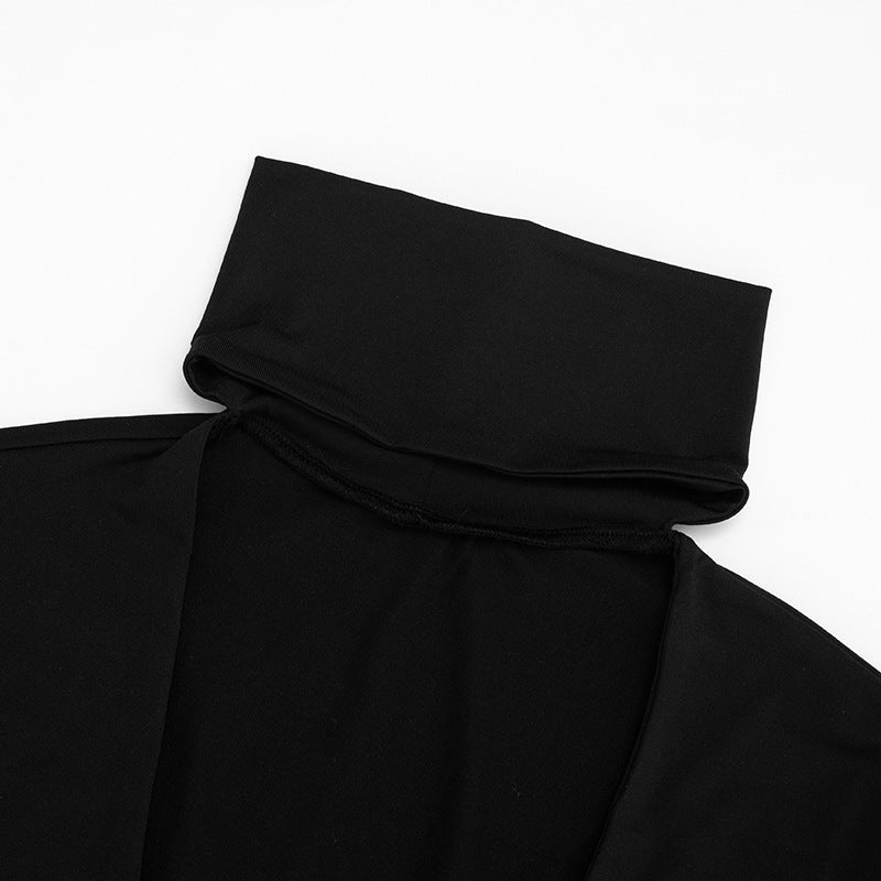 Sleek & Edgy High Neck Cutout Catsuit Jumpsuit – Your Ultimate Holiday Party & NYE Statement Piece