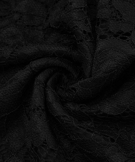 Chic Black Lace Long Sleeve Mini Dress - Perfect for Holiday Parties & Date Nights