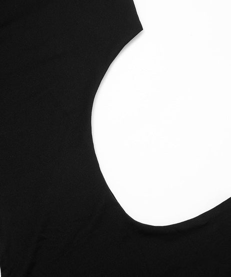 Sleek Black Halter Cut-Out Playsuit – Your Essential for Holiday Parties & Nights Out