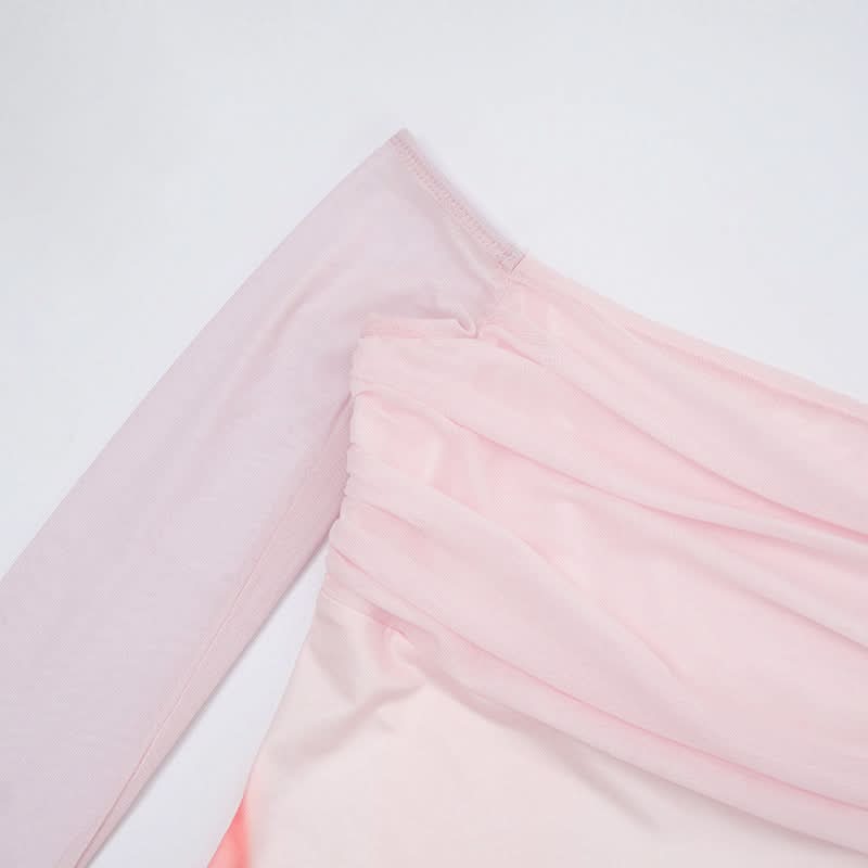 Fall & Holiday Elegance: Off-Shoulder Crimson Bloom Ruched Maxi Dress