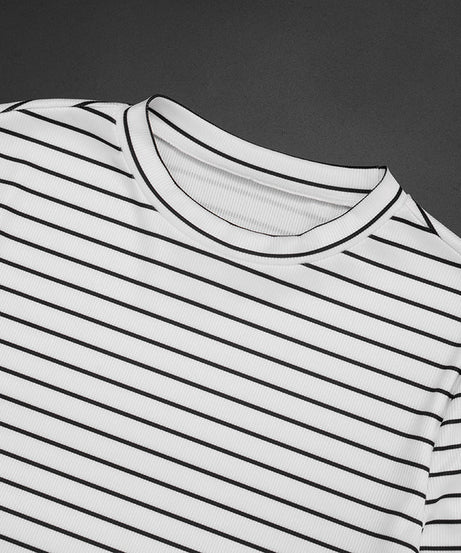 Cozy Chic Striped Knit Loungewear Set – Your Effortless Fall & Holiday Comfort Essential