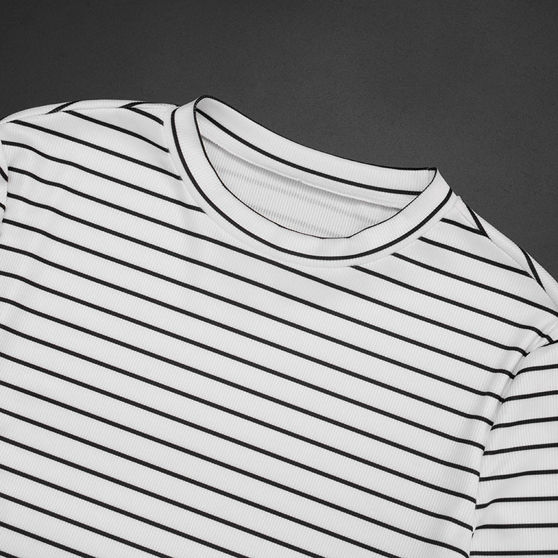 Cozy Chic Striped Knit Loungewear Set – Your Effortless Fall & Holiday Comfort Essential