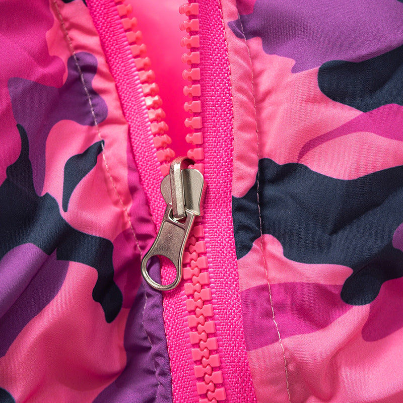 Red Bandana Cropped Puffer Jacket with Luxe Shine Collar – Your Ultimate Fall/Winter Statement