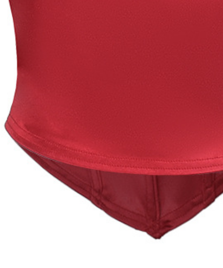 Chic Red Satin Off-Shoulder Corset Top - Fall & Holiday Party Glam