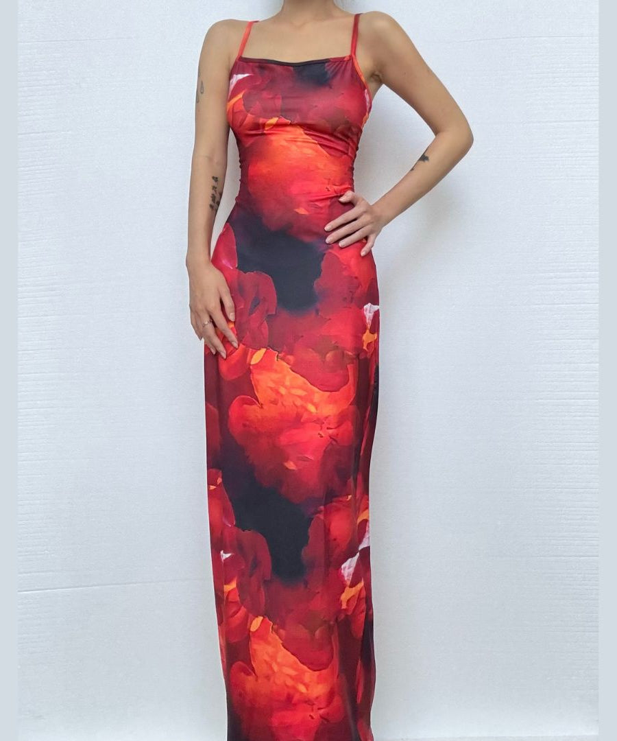 Radiant Bloom Cami Maxi Dress - Effortless Fall Style & Holiday Ready