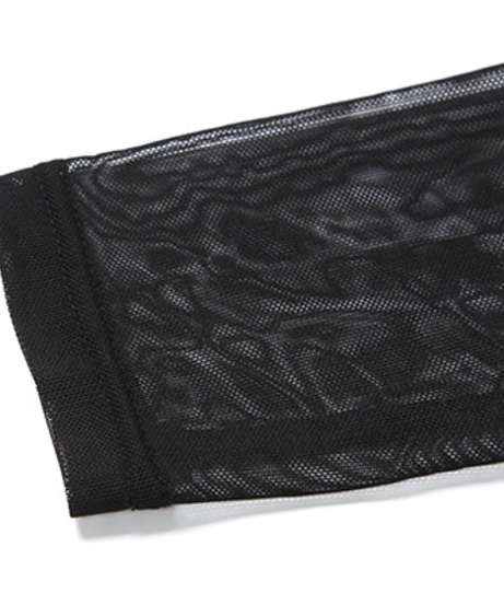 Alluring Black Sheer Mesh Maxi Dress - Elegant Long Sleeve Holiday & Evening Gown