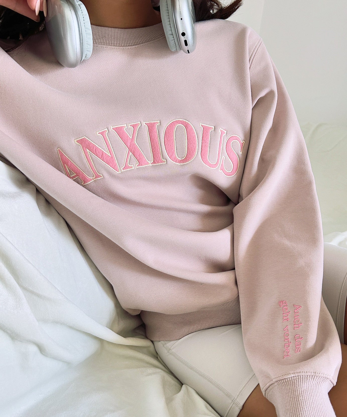 The 'ANXIOUS' Crewneck: Your Cozy Fall/Winter Self-Care & Affirmation Sweatshirt