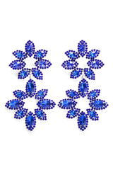 Brittanie Flower Rhinestones Earrings