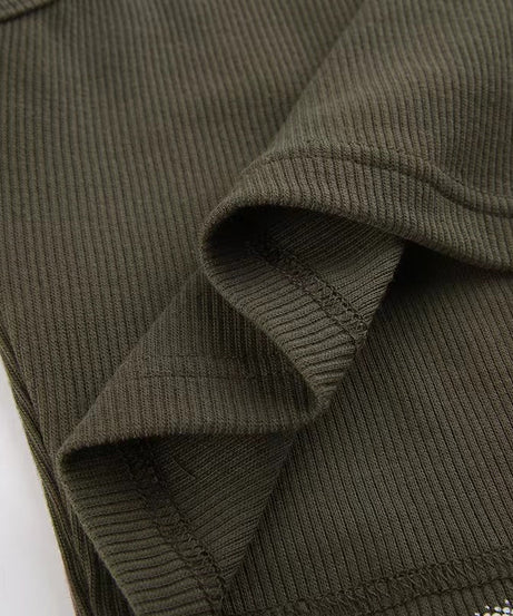 Ethereal Angelic Halftone Crop Top - Y2K Ribbed Graphic Tank for Fall & Halloween