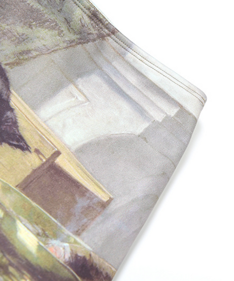 Whimsical Kitty Dominoes Mini Skirt - Unique Fall Fashion & Cat Lover Essential