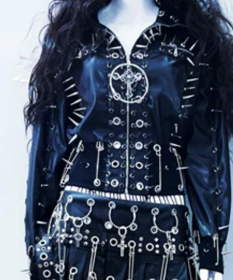 Rebel Heart Gothic Faux Leather Zip-Up Jacket | O-Ring & Spike Statement Top for Women