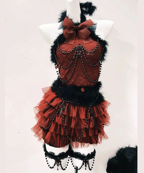 Gothic Vampire Queen Extravaganza Costume Set - Halloween, Cosplay & Dark Romance