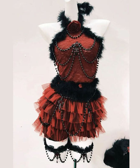 Gothic Vampire Queen Extravaganza Costume Set - Halloween, Cosplay & Dark Romance