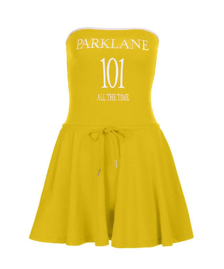 Game Day Ready: Parklane 101 Orange Tube Mini Dress - Sporty Skater Style for Fall