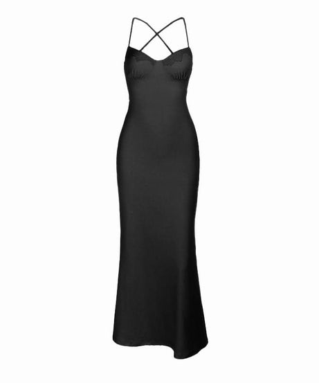 Radiant Butter Yellow Mermaid Maxi Dress - Sweetheart Lace & Crisscross Back | Fall Weddings & Resort Chic