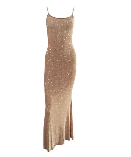 Sparkling Backless Cami Maxi Dress - Your Go-To for Holiday Parties & New Year's Eve