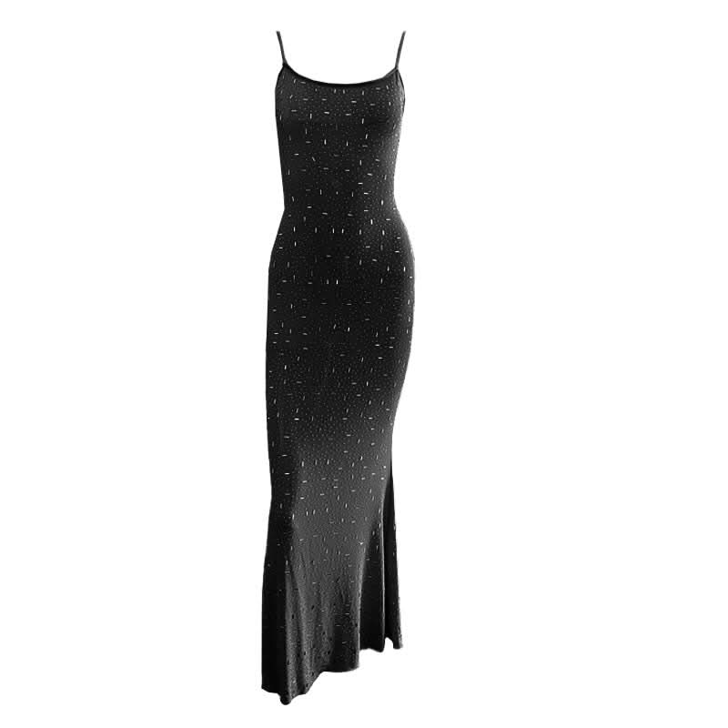 Sparkling Backless Cami Maxi Dress - Your Go-To for Holiday Parties & New Year's Eve