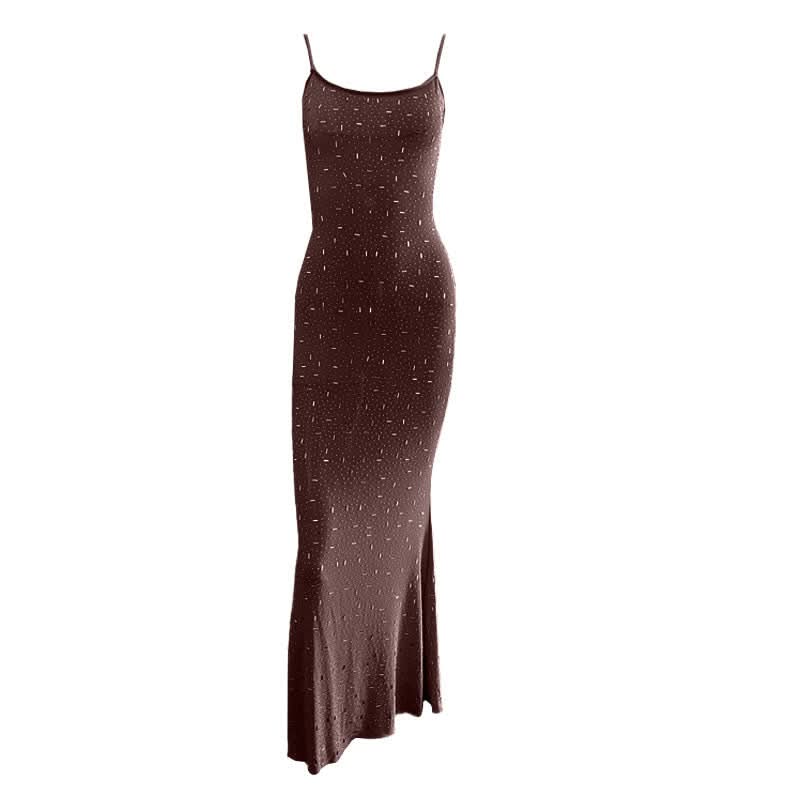 Sparkling Backless Cami Maxi Dress - Your Go-To for Holiday Parties & New Year's Eve